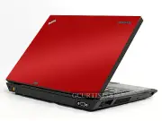 RED Vinyl Lid Skin Cover Decal fits IBM Thinkpad T410 Laptop