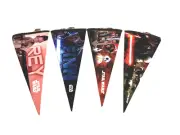Star Wars Set Of 4 Premium 12" X 30"Premium Pennant's Rey Finn BB8 Kelo