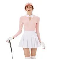 在飛比找momo購物網優惠-【BLKTEE GOLF】高腰蓬蓬裙-白(高爾夫女裙 百褶裙