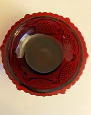 Vintage Avon Cape Cod Ruby Red Dessert Bowl ~ 5"