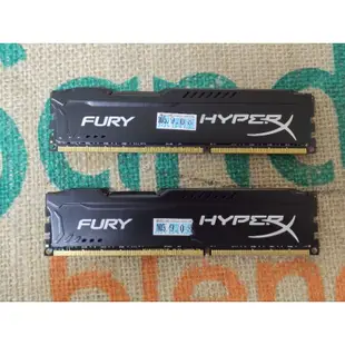 Kingston HyperX Fury DDR3-1866 8G*2 共16G 黑色 超頻記憶體 非原盒