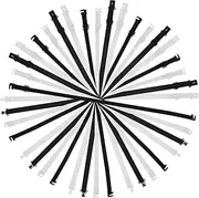 [Ipetboom] 20pcs Adjustable Bow Tie Extension Straps Versatile Elastic Clips for DIY Accessories for Weddings Uniforms Sailor Suits Sturdy Flexible Bow