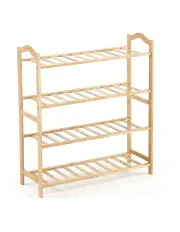 [Levede] Bamboo Shoe Rack Storage 4 Tiers 70cm in Brown