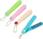 WOFASHPURET 4Pcs Table Glass Nail Files Drop Nail Shaping Tools for Smooth Polishing and Manicure Double Sided Rubbing Files for Salon and Home Use for Elegant Nail Care
