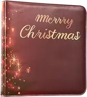 Red and Gold Christmas Tree Photo Album Binder Photo Books Self Adhesive Scrap Book Photo Albums Photo Albums For 4 x 6