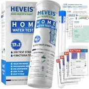 Water Testing Kits for Drinking Water - 100 Strips + 4 Bacteria Tests