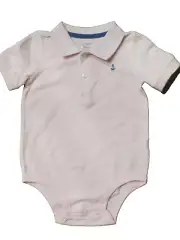 NEW CARTERS TODDLER BOY PINK POLO BODYSUIT 18M, 24M