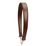 Flat Grain Leather Straps for Handbags Purse Straps Crossbody Gold Clasps Wom...