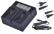 LCD Dual Channel Fast Charger for Nikon EN-EL18d EL18 Nikon Z9 D4 D4S D5 D6