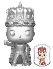 Queen: Freddie Mercury (King/Platinum) - Pop! Vinyl Figure + Pin