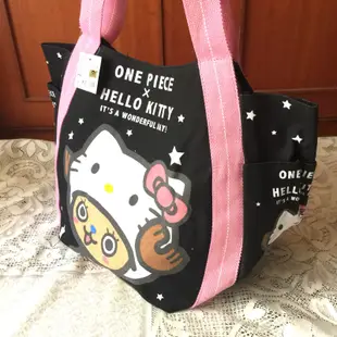 Hello Kitty*One Piece喬巴 托特包/帆布包/購物袋/肩背包/側背包/補習袋/書包～航海王 海賊王
