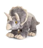 Keeleco 38cm Wild Dinosaur Triceratops Stuffed Animal Kids Soft Plush Toy 3y+