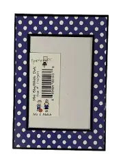 MINI BLUE/WHITE DOTS Die-Cut “Frame Ups”FRAME(3-1/4”x 4.5”) My Minds Eye•Spots•