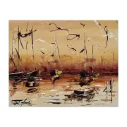 Original hand signed U. Cordovez canvas painting | Framed ️