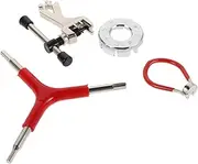 MOTHNUR 1 Set Bicycle Accessories Bicycle Repair Kit Bicycle Spoke Tool Mountain Bike Tools Bike Accessories Wrench Bike Wheel Truing Tool Bike Repair Tool Kit Spoke Tools Plastic Silver