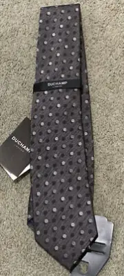 DUCHAMP LONDON Polkadots￼ SILK TIE – NEW WITH TAGS - RARE