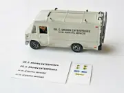 *DECALS ONLY*- Doc Brown's Step Van from Back to the Future- Mbx/Hot Wheels size