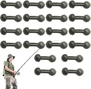 20 Pcs Trout Beads - Anti Vibration Soft Rubber Bait Eggs for Salmon Trout Perch