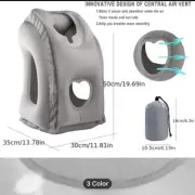 Inflatable Travel Pillow for Air Cushion Office Airplane Neck Head Rest Naps AUS