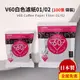 HARIO V60白色濾紙01/02 (100張袋裝)(適用 V型濾杯/冰瞳/星芒/KONO/花瓣/Kinto)閃物咖啡