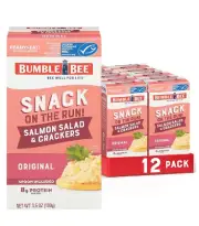 Bumble Bee Snack On The Run Salmon Salad with Crackers Kit 3.5 oz Case of 12