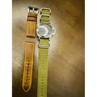 在飛比找蝦皮購物優惠-沛納海 panerai 原廠小牛皮錶帶 經典淺咖啡色 22m