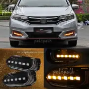 For Honda Fit GK5 2018-2020 White & Amber Led Front Fog Lamp Day Running Light