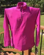 Cabelas Womens XPG PrimaLoft 1/2-Zip Layering Fleece Jacket Passion Flower $70