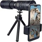 Monocular Telescopes Concerts Football Matches Bird Watching 4K 10 300X40mm Telephoto Zoom Monocular Telescope for Travel Monocular Telescope with Phone Holder and