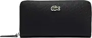 [Lacoste] Women's L.12.12 Concept Zip Wallet, Black, One Size