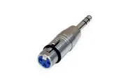 BravoPro A043 3-pin XLR Female to 6.35mm TRS Jack Plug Adaptor