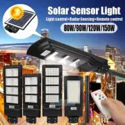 99999Lumens Solar LED Road Street Light Motion Sensor Security Floodlight+Remote