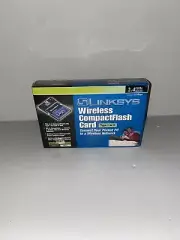 Linksys WCF12 Wireless CompactFlash Card 2.4GHz Fits Type 1 or Type 2 Slot! *NEW