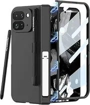 [Jarttarn] Case Compatible with Google Pixel 9 Pro Fold (2024),with Screen Protector and Stylus,Hard PC Protective Case,Shockproof and Drop-Proof Case (Black)