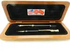 Parker Duofold Set Le World Memorial F P Fountain Pen & Ballpoint Pen New In Box