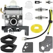 GX25 GX35 FG110 Carburettor Replacement Kit for Mantis Tiller for Honda Engines FG100 FG110 Carburetor Tiller Parts Gas Trimmer 4 Cycle GX25N HHT35 HHT35S HHT25S GX35NT Replace OE16100-Z0Z-034