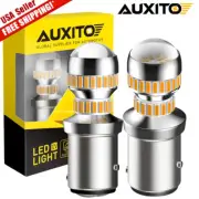 2pcs 1157 BAY15D Bulbs LED Yellow Tail Stop Turn Brake Signal Light 2057 2357 US (for: Audi)