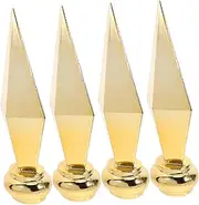 Gatuida 4pcs Aluminum Alloy Flagpole Topper Durable Flagpole Replacement Heads for Outdoor Use for Hotels Offices and Public Displays