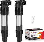 FIREMOTOO 2 Pcs Ignition Coil Pack Compatible with Z650 ER650 ZR900 Z900 ZR1000 Z1000 ZR800 Z800 Versys KLE300 KLE650 KLZ1000 Ninja EX300 EX650 ABS ZX1000 Vulcan EN650 21171-0033 129700-5430