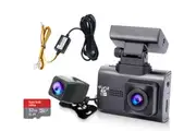 Elinz 4K 2K Dual Dash Cam WiFi GPS Car Camera Recorder WDR Night Vision Hardwire Fuse Kit 32GB