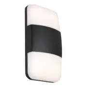 Umina 2 Light Tri Colour LED Exterior Wall Light Black - UMIN2EBLK