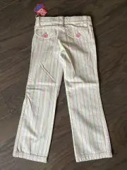 NEW WITH TAGS Small Paul Frank Striped Green Pink White Girls’ Pants
