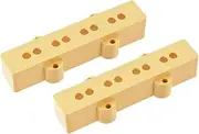 Allparts PC0953-028 CREAM PICKUP COVER SET JAZZ BASS Cream