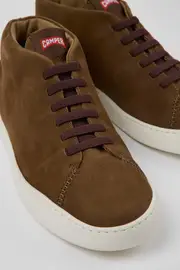 Peu Touring Brown nubuck sneakers for men