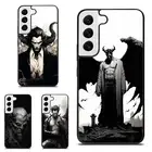 For Samsung A15 A16 S23 S24 S25 Ultra FE Lucifer Black and white Anti skid Cover