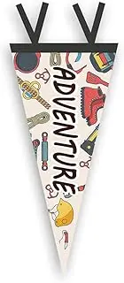 Doorslay Outdoor Camp Flag Pennant Camping Equipment Camping Tent Flag Decoration Triangular Bunting Picnic Home Party Tent Flag