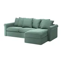 在飛比找IKEA優惠-IKEA 附躺椅三人座沙發床, ljungen 淺綠色, 4