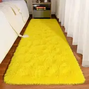 Runner Rugs for Bedroom Girls Room, 2x6 Fluffy Bedside Rug for Kids Room Shag
