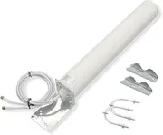 External 5G 4G LTE 3G GSM Antenna | IP67 Waterproof | Powerfull 18DBI gain Omni-directional | Outdoor Antenna | 2 * 2 5m SMA male