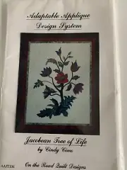 ‘Jacobean Tree Of Life’ Applique Quilt Pattern By Cindy Cimo 1996